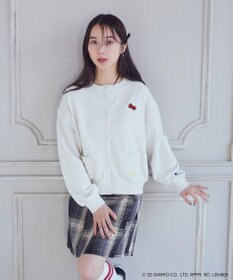 earth music&ecology チャンピオン　ハローキティ×ｅｍａｅ裏毛カーディガン