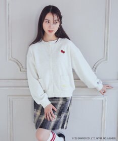 earth music&ecology チャンピオン　ハローキティ×ｅｍａｅ裏毛カーディガン