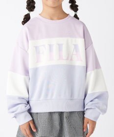 OP／FILA 【FILA】パステルカラークルーネックスウェット/キッズ