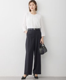 23区 L 【セットアップ着用】ファインネスウール ワイド パンツ