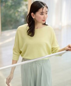 ANY L 【洗濯機可/アンチピリング/UVケア】アクリルガーターニット