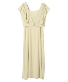 earth music&ecology ＳＥＴ２点　フリルショルダーツーピースワンピース