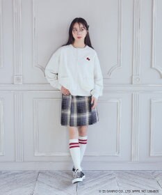 earth music&ecology チャンピオン　ハローキティ×ｅｍａｅ裏毛カーディガン