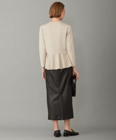 ICB フェイクレザー ナロースカート（サスペンダー付き）