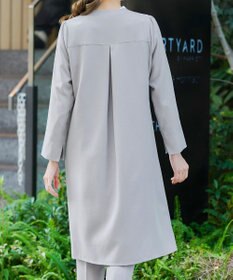 Tiaclasse 【ダブルストレッチ・洗える】ノーカラーAラインコート