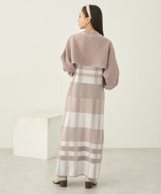 earth music&ecology Ｓｅｔ２点ショートニット＋チェックワンピース