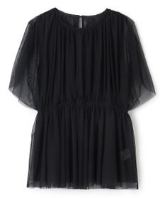 uncrave 【洗濯機洗い可】カクテル チュール ブラウス（uncrave STANDARD）