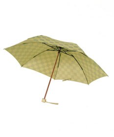 槇田商店 ノルディック ドットコラージュ グリーン 折りたたみ傘