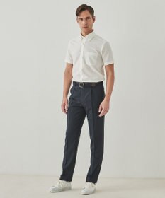 GOTAIRIKU ロングセラー【洗える/折り目加工/シワになりにくい/ウエストアジャスター】ウォッシャブル サマーウール100％パンツ_定番色(1タック)25年モデル