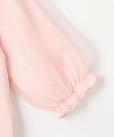 ANY KIDS チュール袖 七分Tシャツ