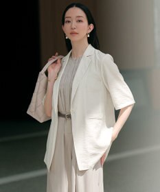 23区 【Oggi6月号掲載/速乾性/接触冷感】シアータンブラー ハーフスリーブ ジャケット