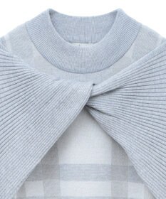 earth music&ecology Ｓｅｔ２点ショートニット＋チェックワンピース