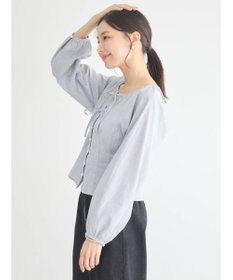 earth music&ecology フロントリボンブラウス