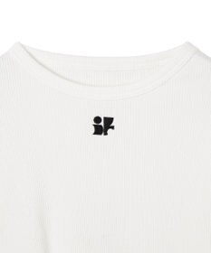 WEGO ワンポイントデザインフィンガーホールリブロンT