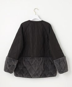 ANY SIS フェイクファーコンビキルティング アウター