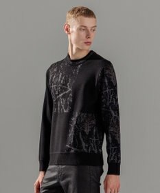 JOSEPH HOMME フォレストジャガードブロック　クルーネックニット