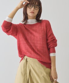 AMERICAN HOLIC モヘアタッチルーズ編みプルオーバー