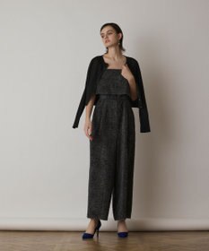 GRACE CONTINENTAL ラメリブシアーニットカーディガン