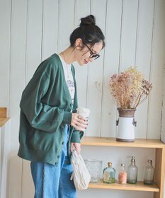 WEGO 【ユニセックス着用ITEM/MLサイズ展開】ドロップショルダーカーディガン