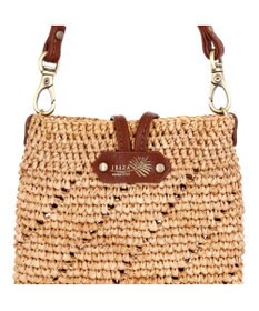 IBIZA ラフィア　スマートフォンポシェット