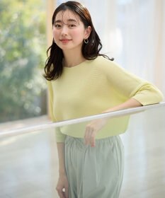 ANY L 【洗濯機可/アンチピリング/UVケア】アクリルガーターニット