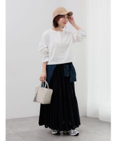 Te chichi カットソークルーネックカーディガン