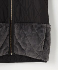 ANY SIS フェイクファーコンビキルティング アウター