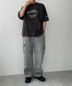 WEGO 【綿100%/MLサイズ展開】DISCUS　ルーズカレッ１００％