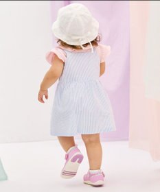 MIKI HOUSE HOT BISCUITS 【70-110cm】 キャビット×お菓子シリーズ サッカー素材ジャンパースカート