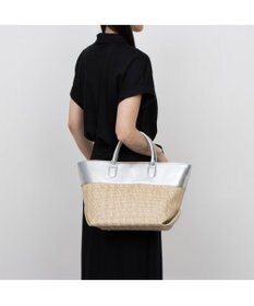 UNBILLION ペルケ perche / 雑材風×牛革付属トートバッグ