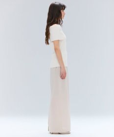 BEIGE， 【洗える】BRERA / オフショルダーストレッチリブニット