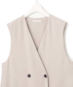 ICB 【接触冷感・UVケア・速乾・洗える】FluidBackSatin ロングジレ