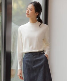 J.PRESS LADIES 【人気のため新色追加】PRINCE ハイネック ニット オフ系