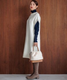 組曲 L 【WEB限定】チュニック丈ニットワンピース