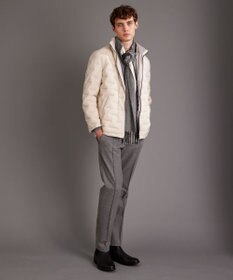 JOSEPH ABBOUD 【ウエストも伸びる！/ハイパワーストレッチ/洗える】2WAYストレッチ メルトンジャージーパンツ