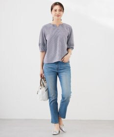 J.PRESS LADIES L 【洗える】BASIC STRETCH DENIM スキニー パンツ