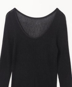 GRACE CONTINENTAL ラメシアーリブニットトップ