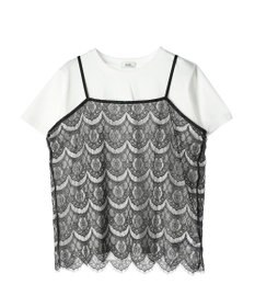 earth music&ecology ＳＥＴ２点レースキャミソール＋ＴＥＥ