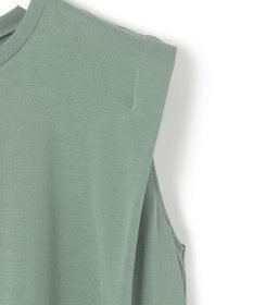 23区 L 【Oggi8月号掲載/接触冷感/洗える】ツイストコットンプレーティング スリーブレスワンピース