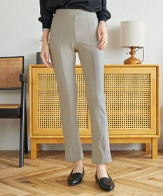Tiaclasse ローズファイン センターピンタックストレートパンツ
