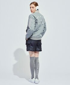 PW CIRCULUS 【裏地付き/防寒】【WOMEN】キルティングスエットプルオーバー