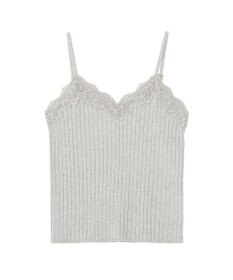 earth music&ecology レースリブキャミソール