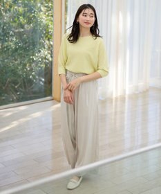 ANY L 【洗濯機可/アンチピリング/UVケア】アクリルガーターニット