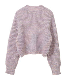 earth music&ecology ブラッシュヤーンニットプルオーバー