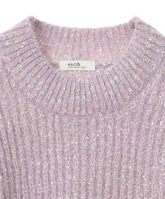 earth music&ecology ブラッシュヤーンニットプルオーバー