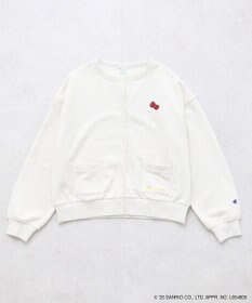 earth music&ecology チャンピオン　ハローキティ×ｅｍａｅ裏毛カーディガン