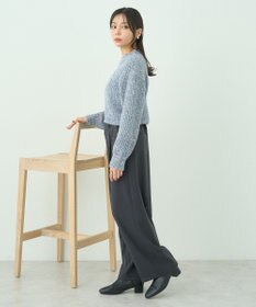 earth music&ecology ブラッシュヤーンニットプルオーバー