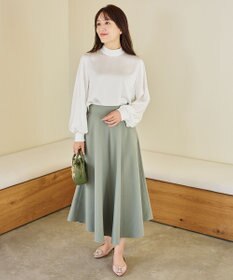 #Newans 【シワになりにくい】〈花乃まりあさんコラボ〉サーキュラースカート