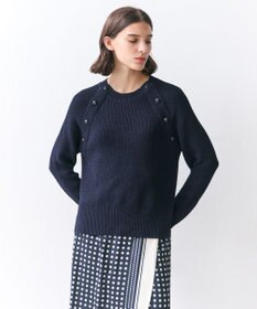 BEIGE， HELIODOR / スポンディッシュマリンボタンニット