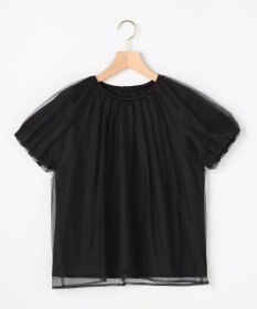 組曲 【先行予約】コットンポンチ チュールレイヤード カットソー